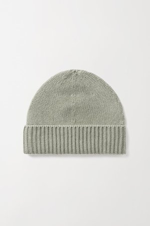 Soft Goat - Chunky Beanie - Cashmere beanie - One Size - Sage Green
