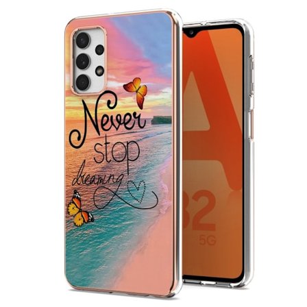 Marble design Samsung Galaxy A13 4G kotelot - Never Stop Dreaming