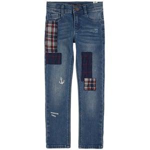Kids - IKKS Blue Patched Jeans 14 Years - Bottoms - 14 years - Blue