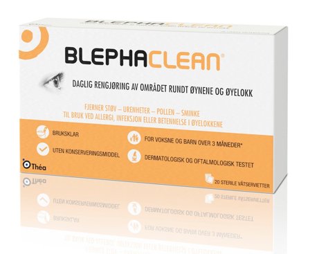 Blephaclean sterile våtservietter 20 stk