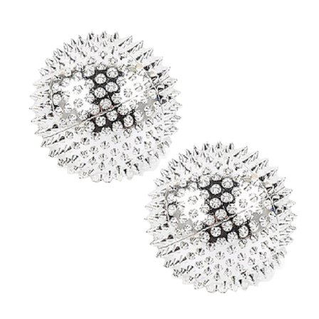 2st massageboll med nålar-akupressur Active Massager Spiky Hard Massage Tool För Hand Foot-yyc