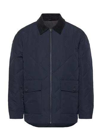 Slhcarlos Quilted Jkt Navy Selected