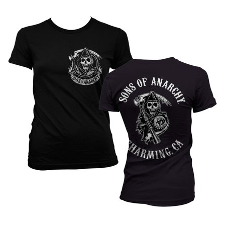 Sons Of Anarchy SOA Full CA Backprint Girly T-Shirt XL