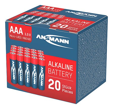 ANSMANN Batteri Alkaline AAA 20pk REDLINE