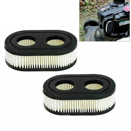 2 luftfilter, 1 luftfilterdeksel, for Briggs and Stratton-motorer, utskiftbar 798452 593260 gressklipper