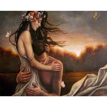 #30x40cm Voksen & Børn 5D DIY Diamantmaleri Sæt - Snuggle Coup#