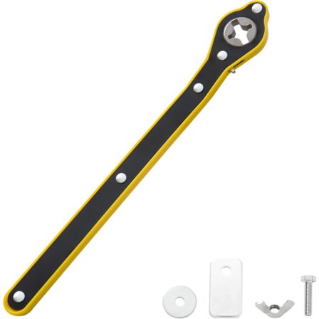 Auto-arbejdsbesparende donkraft-skraldenøgle, universel 360 graders drejelig dæk