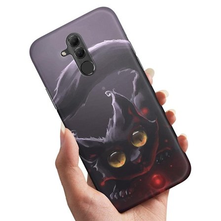 Huawei Mate 20 Lite - Skal/Mobilskal Svart Katt
