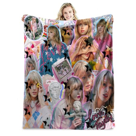 Berømt sanger flanneldækken Taylor Swift gave tæppe aircondition tæppe lur tæppe cover tæppe berømthed tæppe