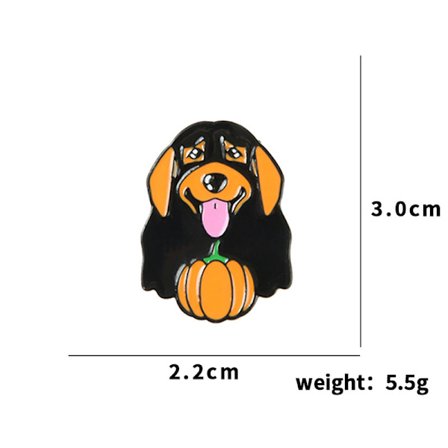 Djurbrosch för män och kvinnor Pumpkin Puppy - Metal Stinger