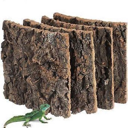 4 stk. Reptil Korkbark Reptilbur Baggrund Korkbark Tank Dekoration Baggrund Til Gekko Firben Frø Skægget Drage