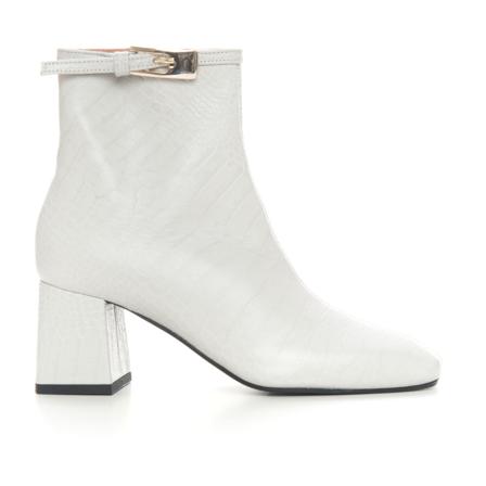 Pollini, Heeled Boots Wit, Dames, Maat:36 EU