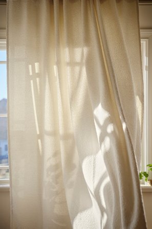 Jotex - Målbestilt Bouclégardin Cremevit - MOLLY - Kjøp Måltilpassede gardiner hos Jotex