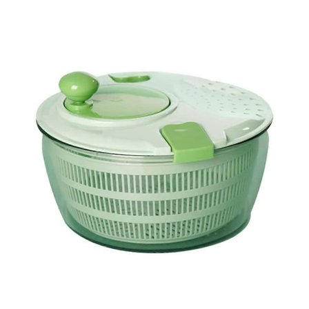 Salaattilehtien kuivausrumpu manuaalinen vihannesten kuivausrumpu kuiva salaatti hedelmät vihannesten pesukulho salaatin tarjoiluun S