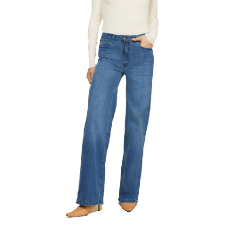 Lois Jeans Palazzo Leia Teal Dam Blå W27/L30