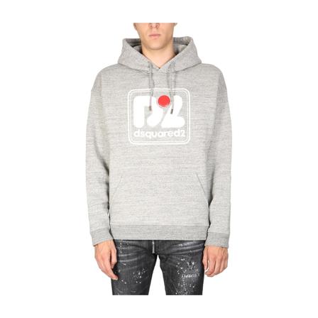 Dsquared2, Sweatshirts Szary, Mężczyzna, Rozmiar: S
