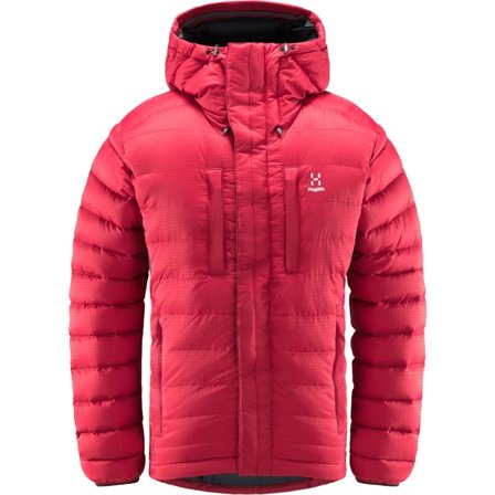 Haglöfs Reliable Down Hood Men Men warmly-lined down jackets Red M