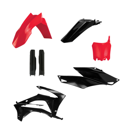 Kit Plastiche Completo Acerbis Rosso-Nero - Honda CRF 450R 2013-2016