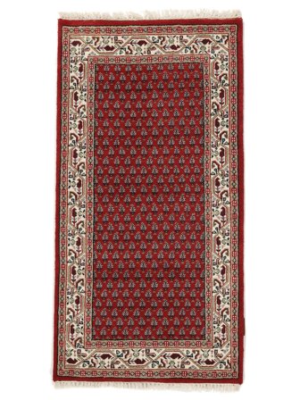Tappeto Mir Indo 70X140 Rosso Scuro/Nero (Lana, India)