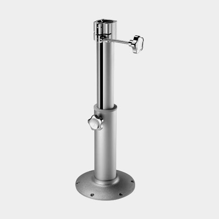 Stolstativ Barka, 360°, justerbar med knopp 40 - 60 cm, Ø8/6 cm, Ø22 cm