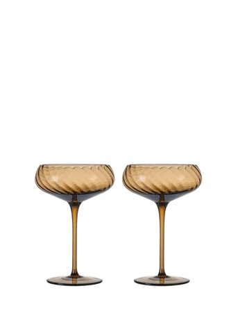 Byon Champagne Saucer Opacity 2Pcs/Set - Brown - ONE SIZE