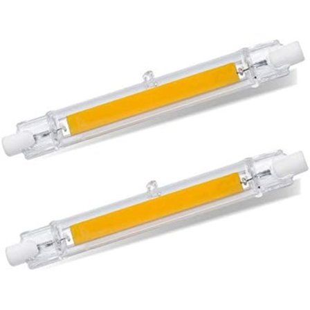 R7S LED-lamppu 118mm Kirkas valkoinen 6500K, 850lm, R7S 8W COB LED Halogeeniekvivalentti R7S J118 100W 120W, 360 astetta, Ei himmennettävä, 2 kpl