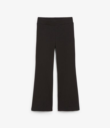 Kappahl | Rozszerzane spodnie z trykotu | Czarne