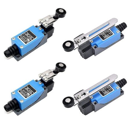 Säädettävä raj kytkin, 4 kpl hetkelliset raj kytkimet, hetkelliset raj kytkimet, metalliraj kytkin, rajoittava hetkellinen toimilaite, vedenpitävä, 