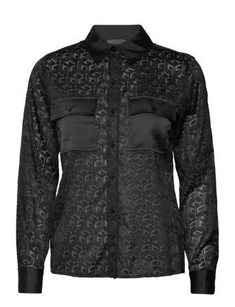 Ls Coline Shirt Black GUESS Jeans