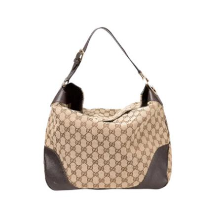 Gucci Vintage, Pre-owned Shoulder Bags Beige, Dames, Maat:ONE Size,Canvas