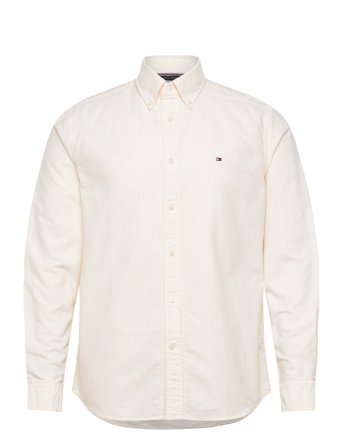 Heritage Oxford Stripe Rf Shirt Cream Tommy Hilfiger