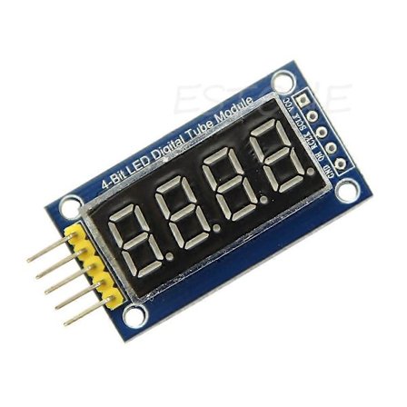 TM1637 LED-displaymodul 4 siffror digital tub med klockdisplay för Arduino