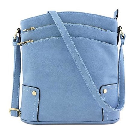 Retro Liten Väska Dam Axelväska Casual Enkel Mode Cross-body Väska För Kvinnorblå