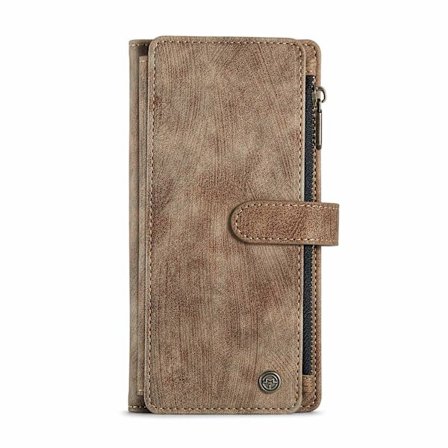 Etui til Samsung A36 247 Brun Lommebok flip multi funksjon kort skinn