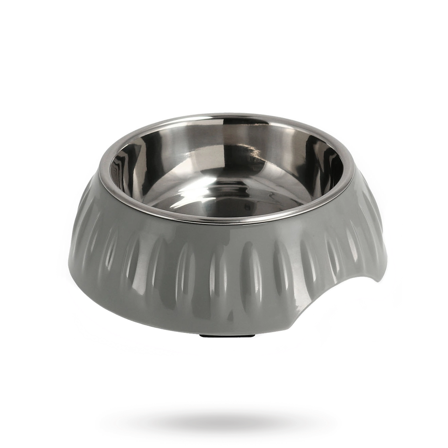 Dogman Skål Retro - Grå - Matskåler, Hundegobiter & Tyggeben til hund & katt på Doggie.no - Hundegodbiter, Tyggebein & matskåler