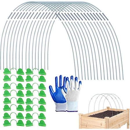 Drivhusdekk, folie tunnelbuer, plantedeksel, støtte ramme folie tunnel, folie drivhus, plante tunnelbuer, drivhus tunnel