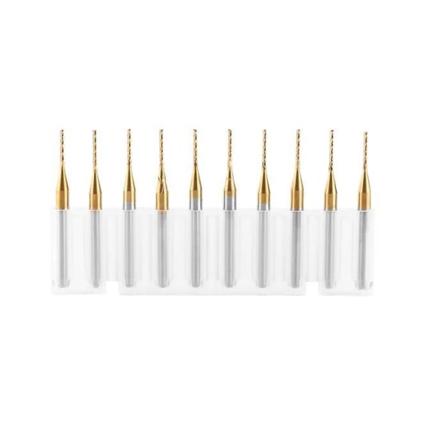 TBEST hårdmetallfräs - Skaftdiameter 3,175 mm - Skärdiameter 1 mm - Längd 38 mm - Paket med 10 st