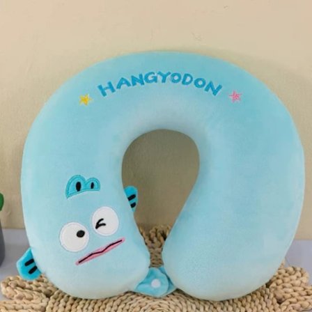 Söt Tecknad Shiba Inu Nackkudde U-formad Kudde Kontor Resekudde