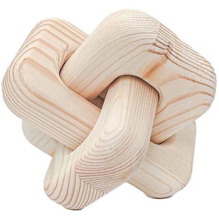 Træ kæde led dekoration til sofabord - Stue dekoration, træ knude dekoration til - Fyrretræ knude ornamenter