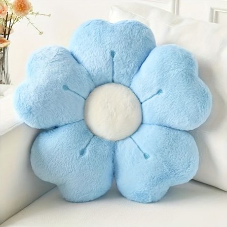 Daisy Blomsterformet Plys Kastepude - Hyggelig & Sød Dekorativ Pude til Seng og Sofa, flerfarvet Blødt Stof Gulvpude