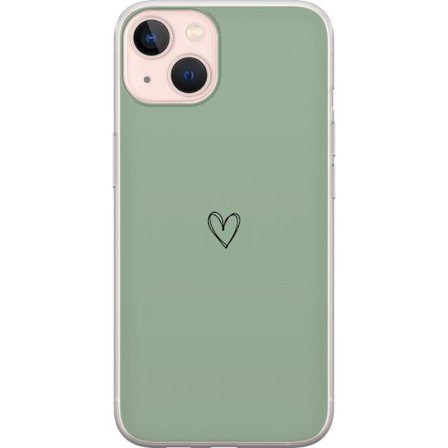 Yhteensopiva Puhelinkuori Apple Apple iPhone 13 mini Sydän Vihreä