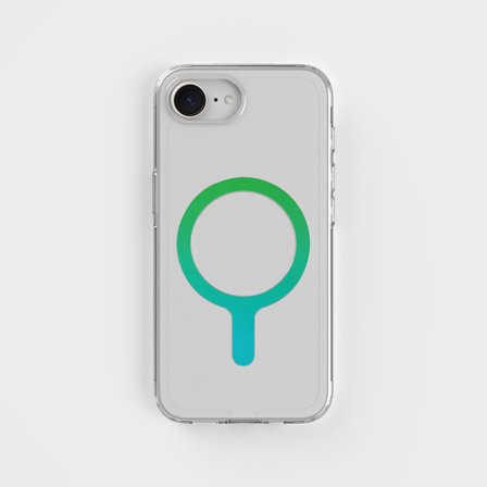 Lime - Avtagbar MagSafe-ring & Klart mobilskal-paket, iPhone 16e
