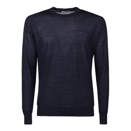 Ballantyne, Basolan AIN Round Neck Sweater W2P000 16W02 Niebieski, Mężczyzna, Rozmiar: 3XL