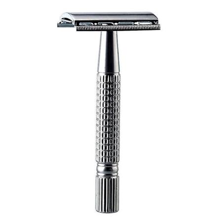 Noble Silver Metallsikkerhetsbarberhøvel: Ideell for menn og kvinner, nybegynnervennlig, bærekraftig livsstil