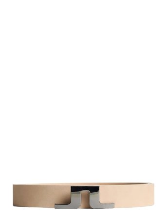 J. Lindeberg Bridger Nubuck Leather Belt - Beige - 110