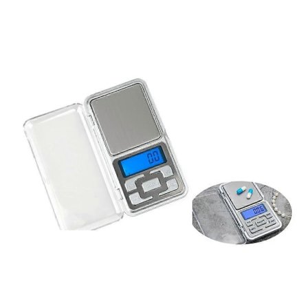 Liten oppladbar bærbar elektronisk smykkevekt 0.01g mobiltelefonvekt. 500g/0.01g