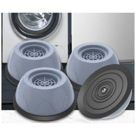 Tvättmaskins Anti-Vibrationsdynor - 4-pack Ljudreducerande Tvättmaskinsbas - Universal Halkskydd
