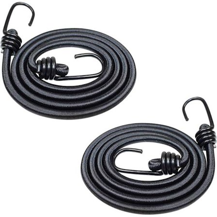 2 Pak 120cm Stærke Elastikbånd med Kroge til Bil