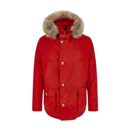 Woolrich Red Artic Detachable FUR Anorak Rød, Herre Vinterjakker