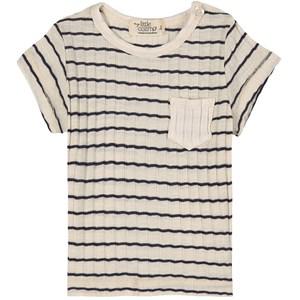 My Little Cozmo Cream Rib Stripe T-Shirt 12 Months - Tops - 12 months - Cream